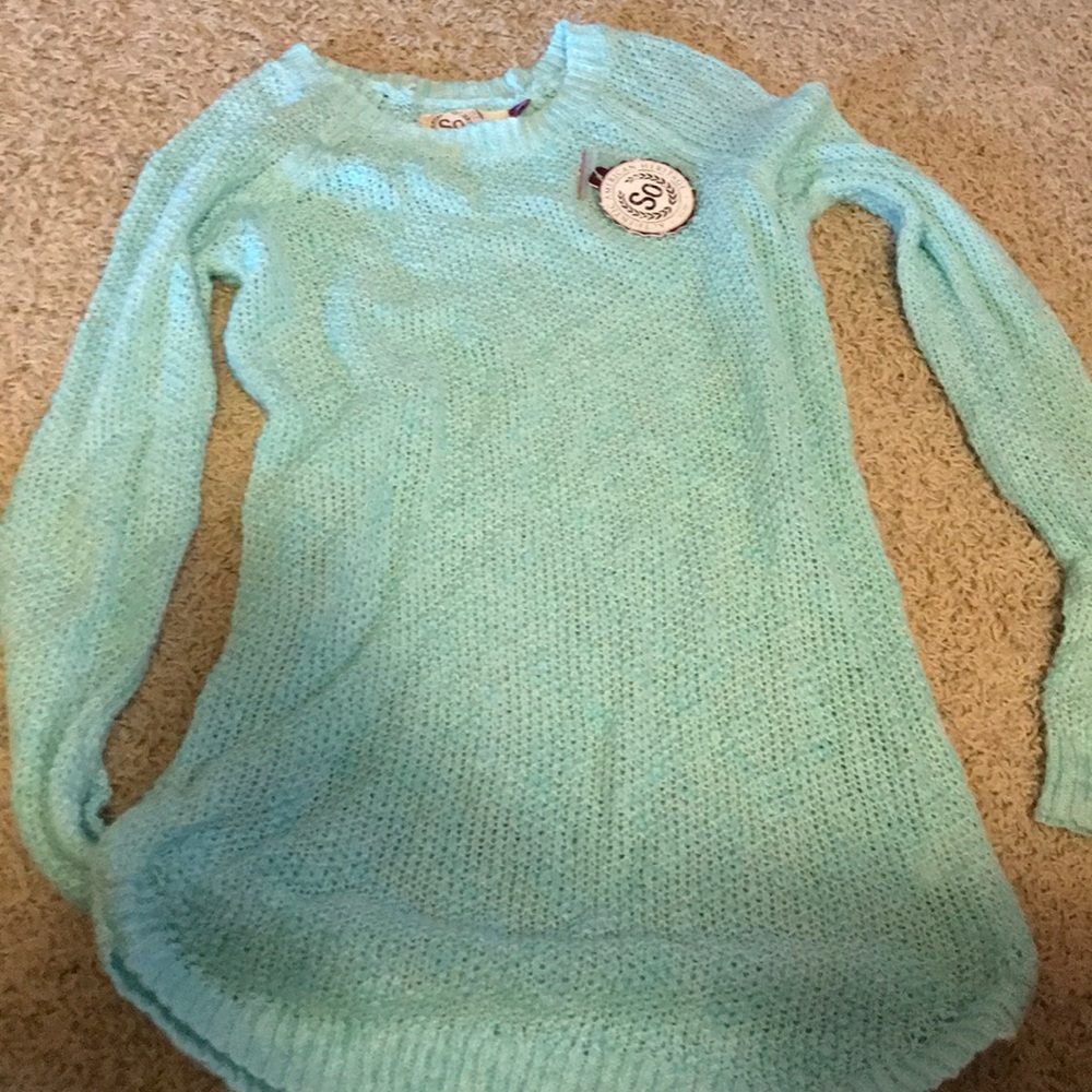 Light blue knit sweater